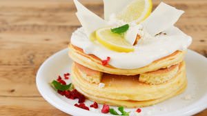 Sweet and sour "Sicilian lemon and coconut pancakes" from Cafe Accueil