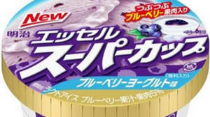 "Blueberry yogurt flavor" is now available in the Super Cup! With flesh of crushed texture