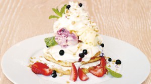 Harajuku Moena Cafe's "Volcano Pancake" collaborates with Nana Suzuki! "Happy Happy Pancakes"