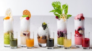 Also shaved ice of "vegetables" and "caviar"! "Ryoka Shaved Ice" can be enjoyed at Strings Hotel Tokyo again this year
