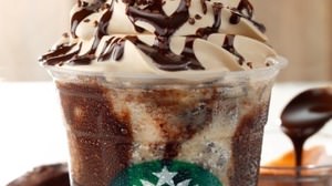 "Chocolate Crunch Frappuccino" that melts coolly in Starbucks--Accented with crunchy biscotti!