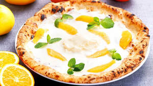 Yogurt x oranges! Summer refreshing pizza "Yoguri" in Napolis
