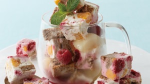 Afternoon tea to cold but warm "ice cube cake" --Imagine a popular "fruit sandwich"