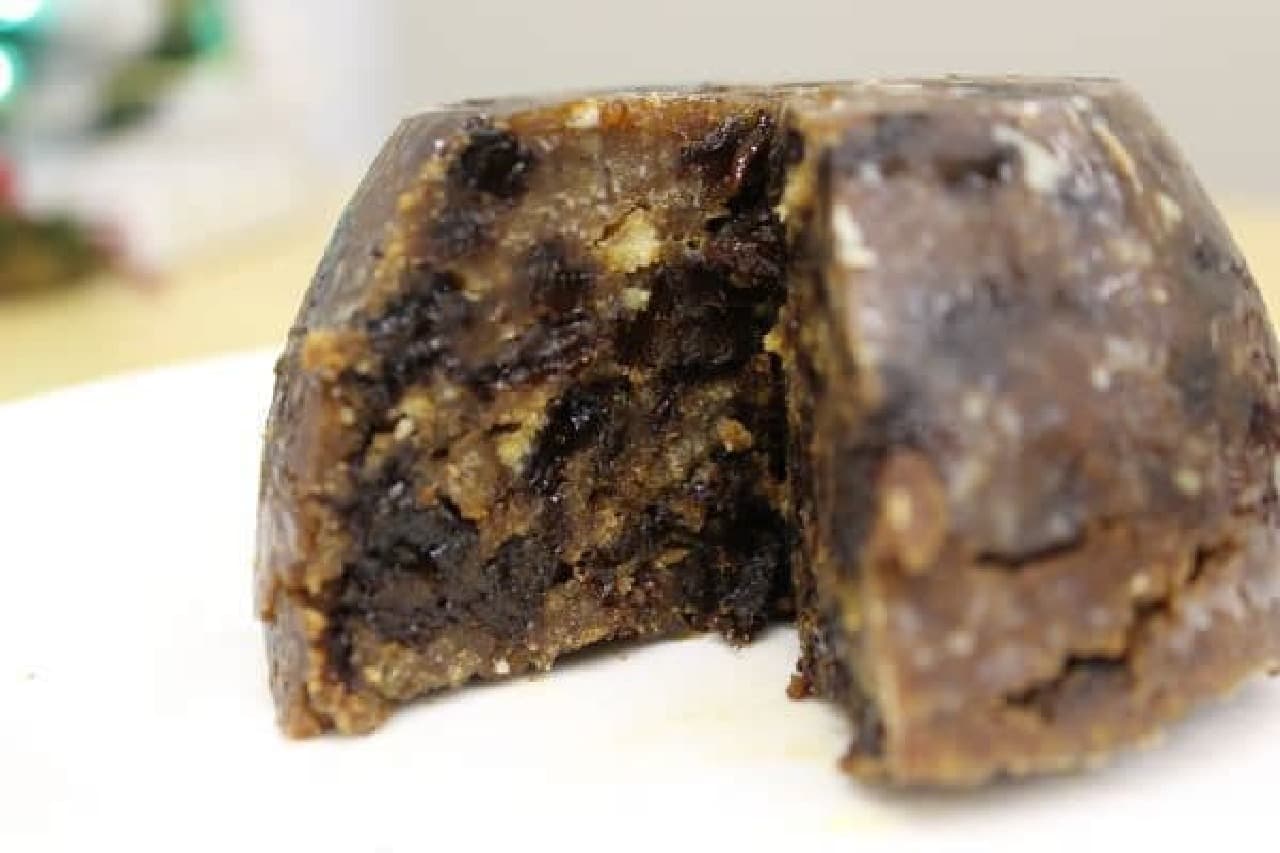 A tightly packed pudding cross section