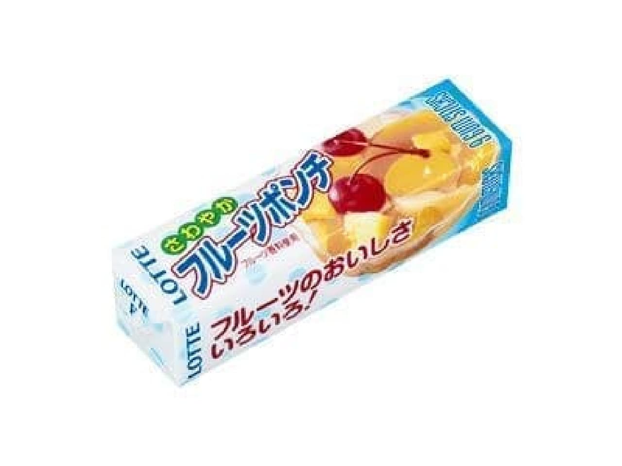 Is the popular lunch menu a chewing gum? Lotte's limited-time product "Fruit Punch" gum