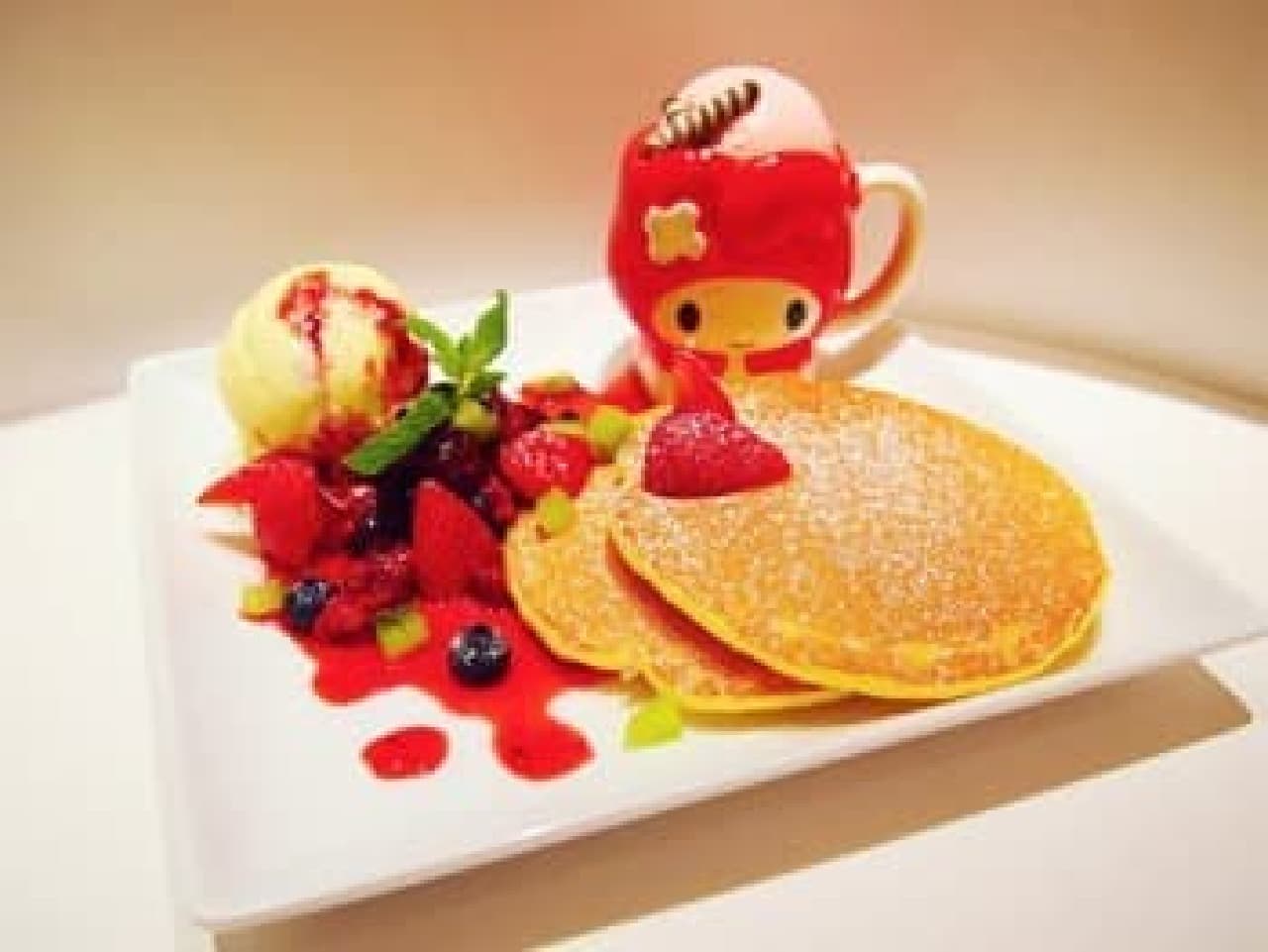 Cute pancakes with My Melody specifications (c) 1976, 2013 SANRIO CO., LTD.