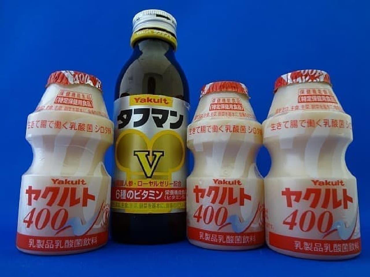 "Yakult" and "Toughman", which are the raw materials for "Yakult"