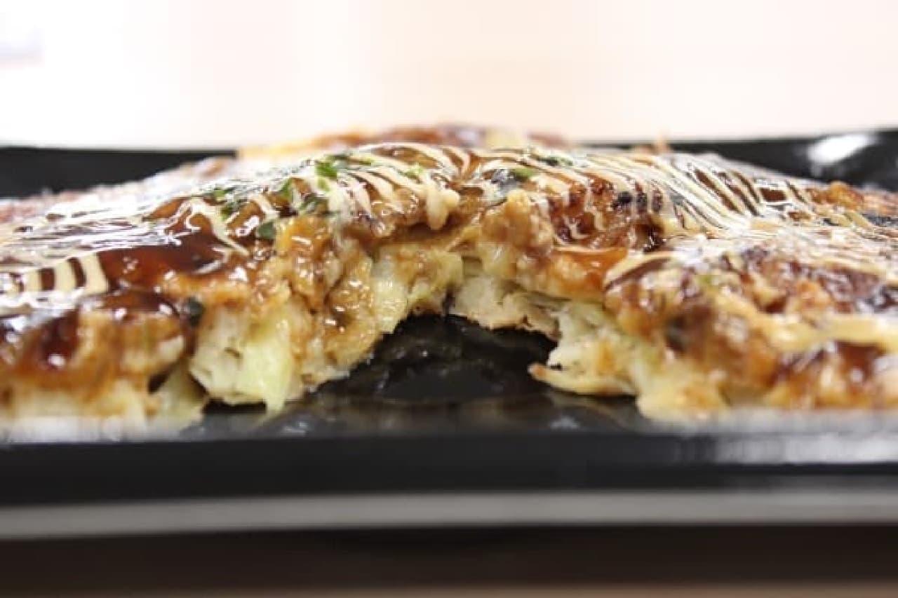 Kansai-style okonomiyaki. Is this more dense?