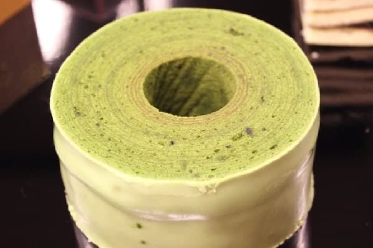 This is the ultimate matcha baumkuchen