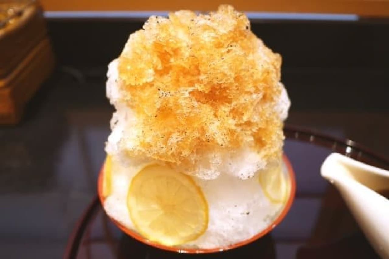 What kind of taste is "bancha shaved ice"?