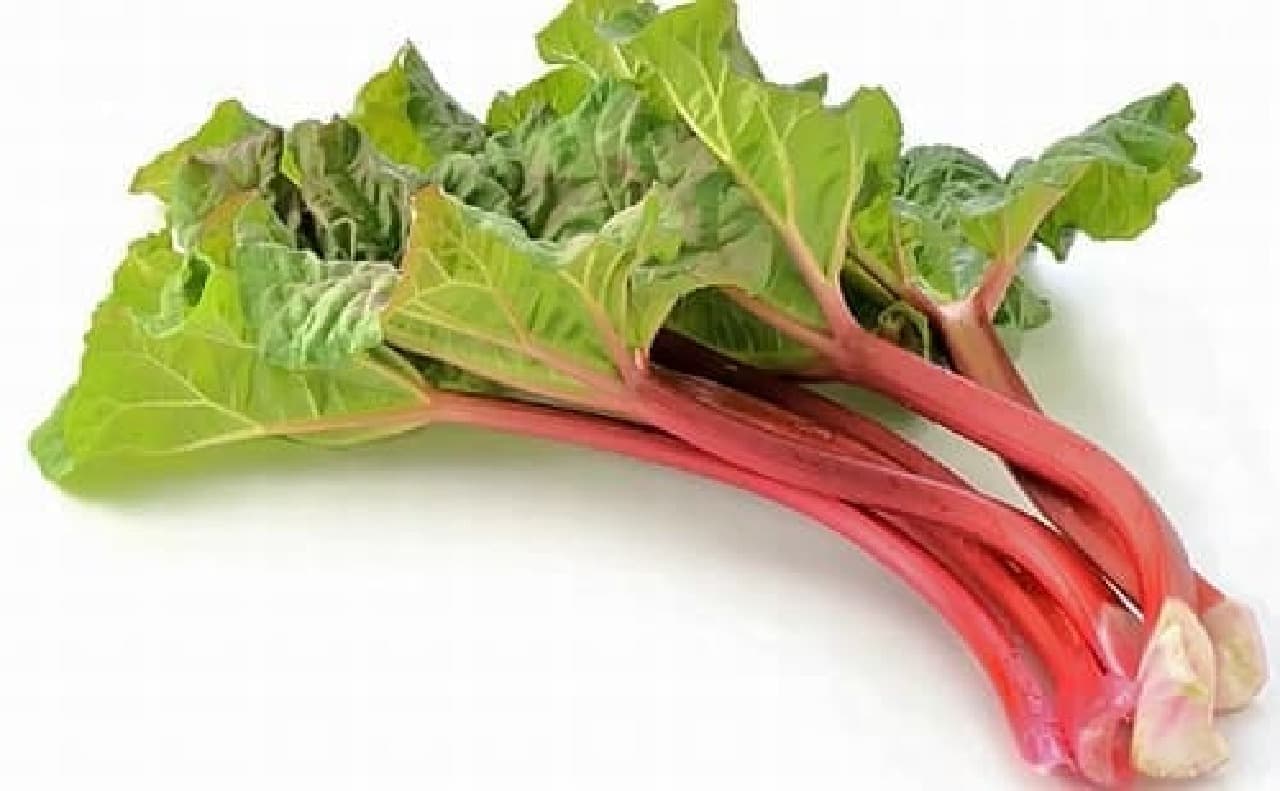 Rhubarb, the raw material for chutney