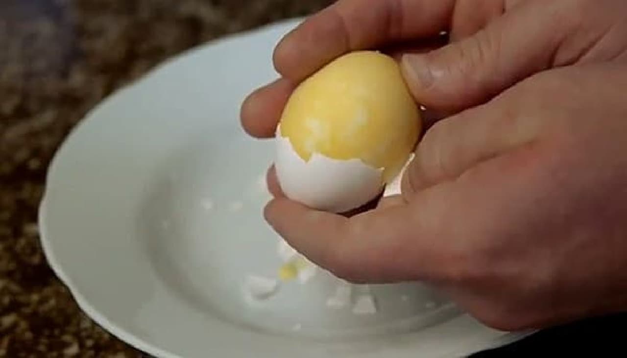 See, scrambled boiled eggs so easy!
