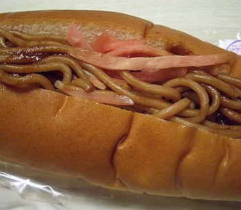 Typical yakisoba bread Carbohydrate on Carbohydrate, clean man's menu