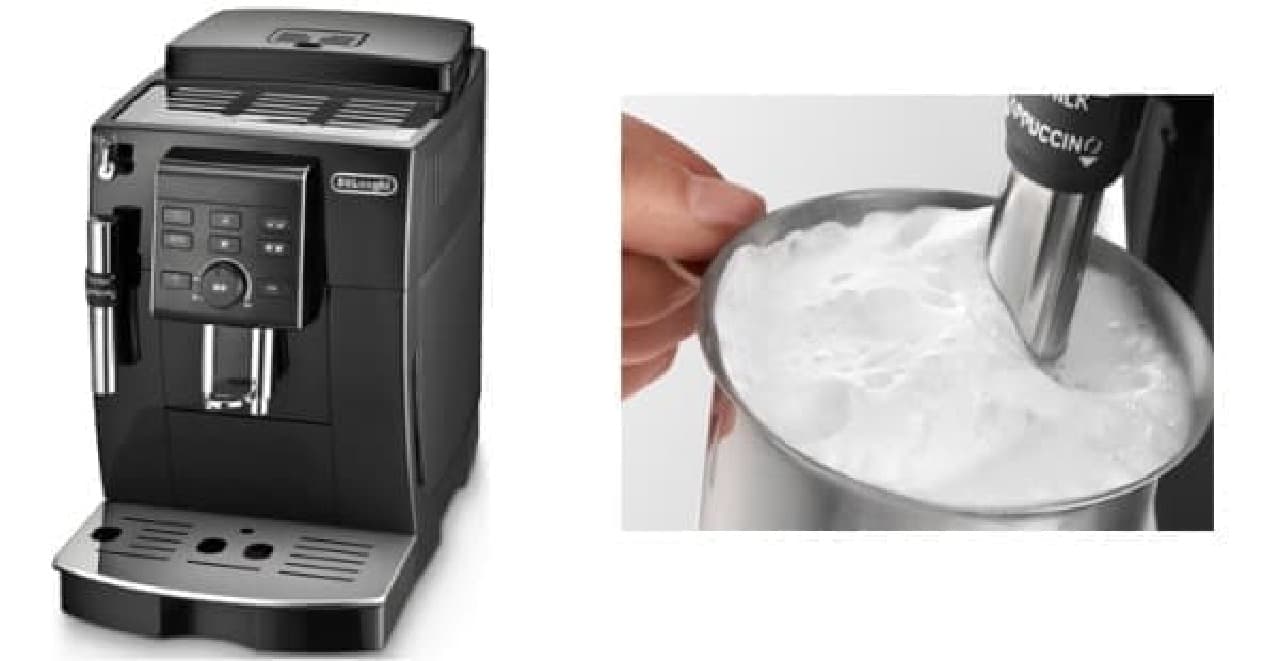 With milk flosser. You can even make a latte for your cutie