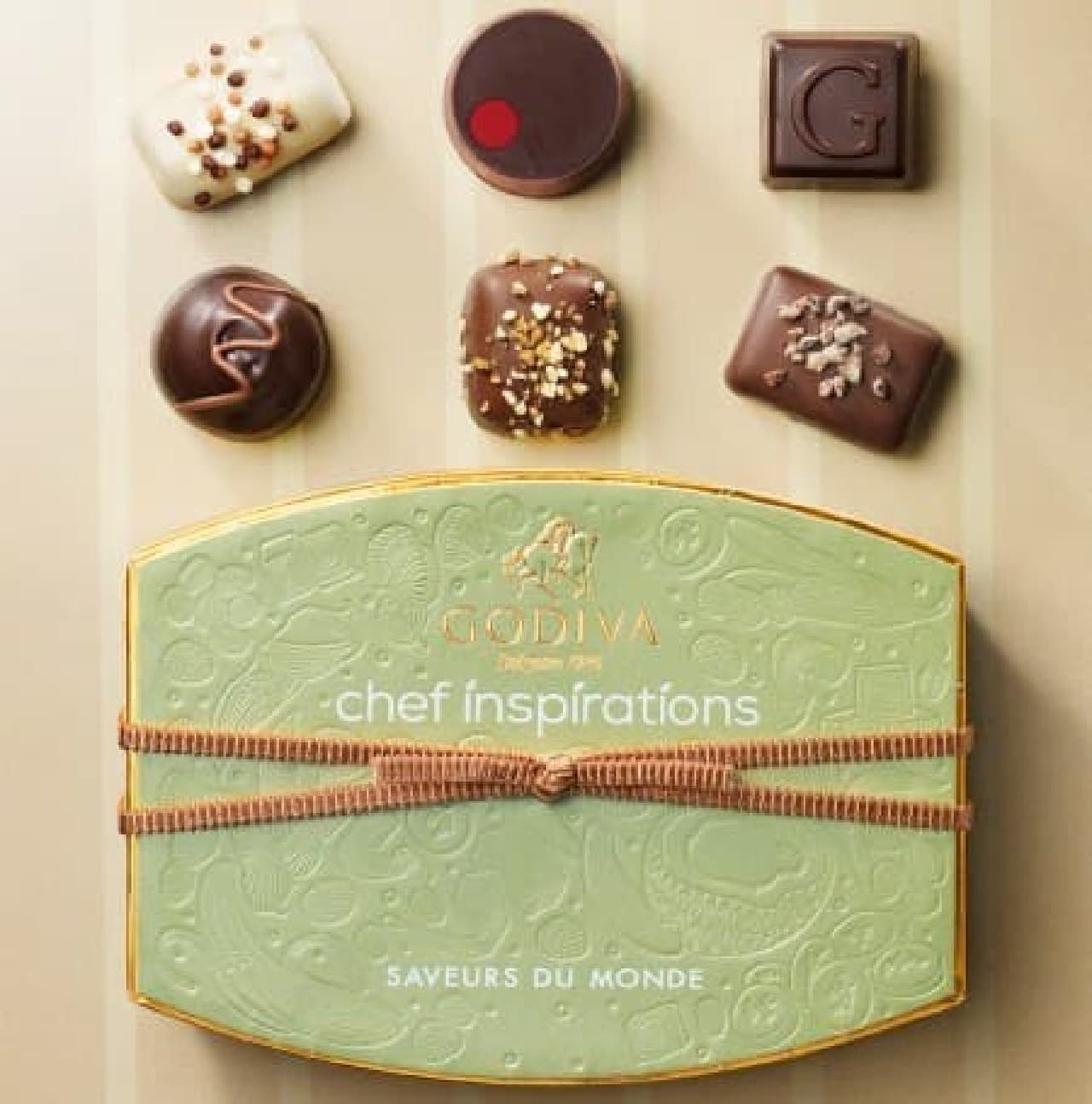 A combination of "world ingredients" found by the chef and Godiva chocolate