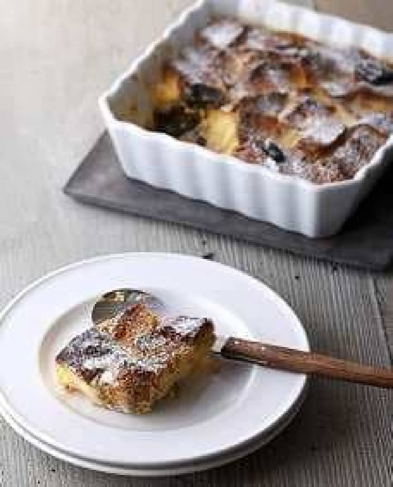 Bread pudding with prunes is recommended