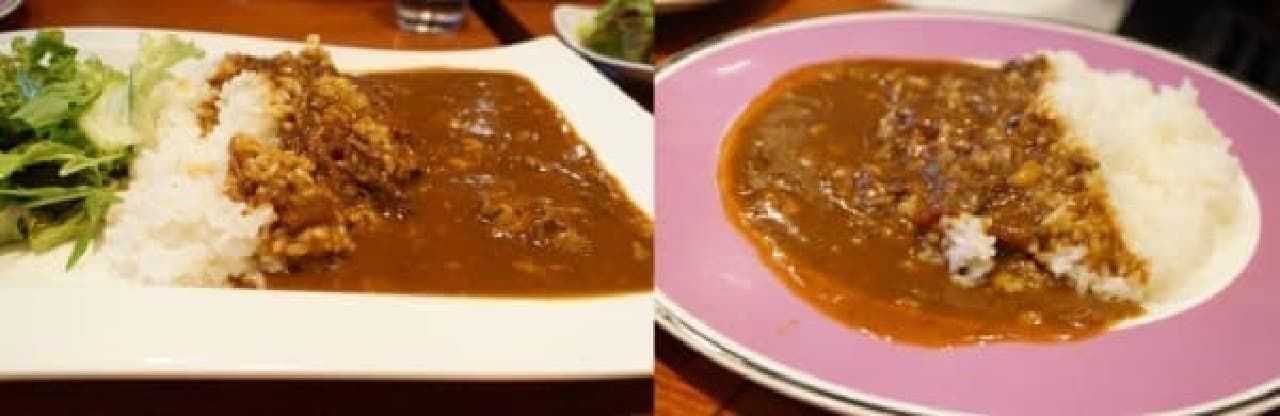 Both are the same curry (Photo: Ogawa seminar student)