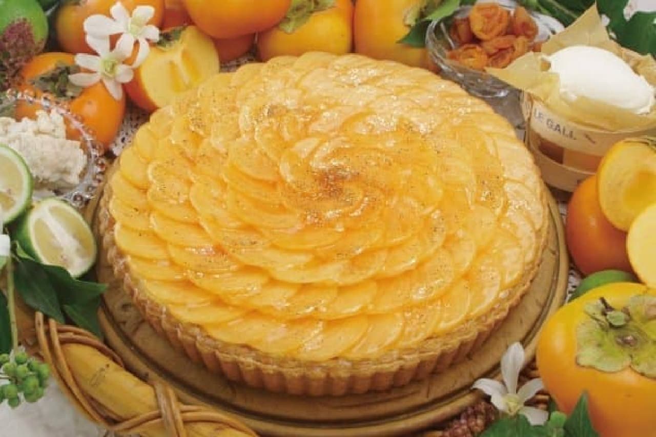 Adult tart that combines sake lees and persimmons (Image: Kirfebon official Facebook page)