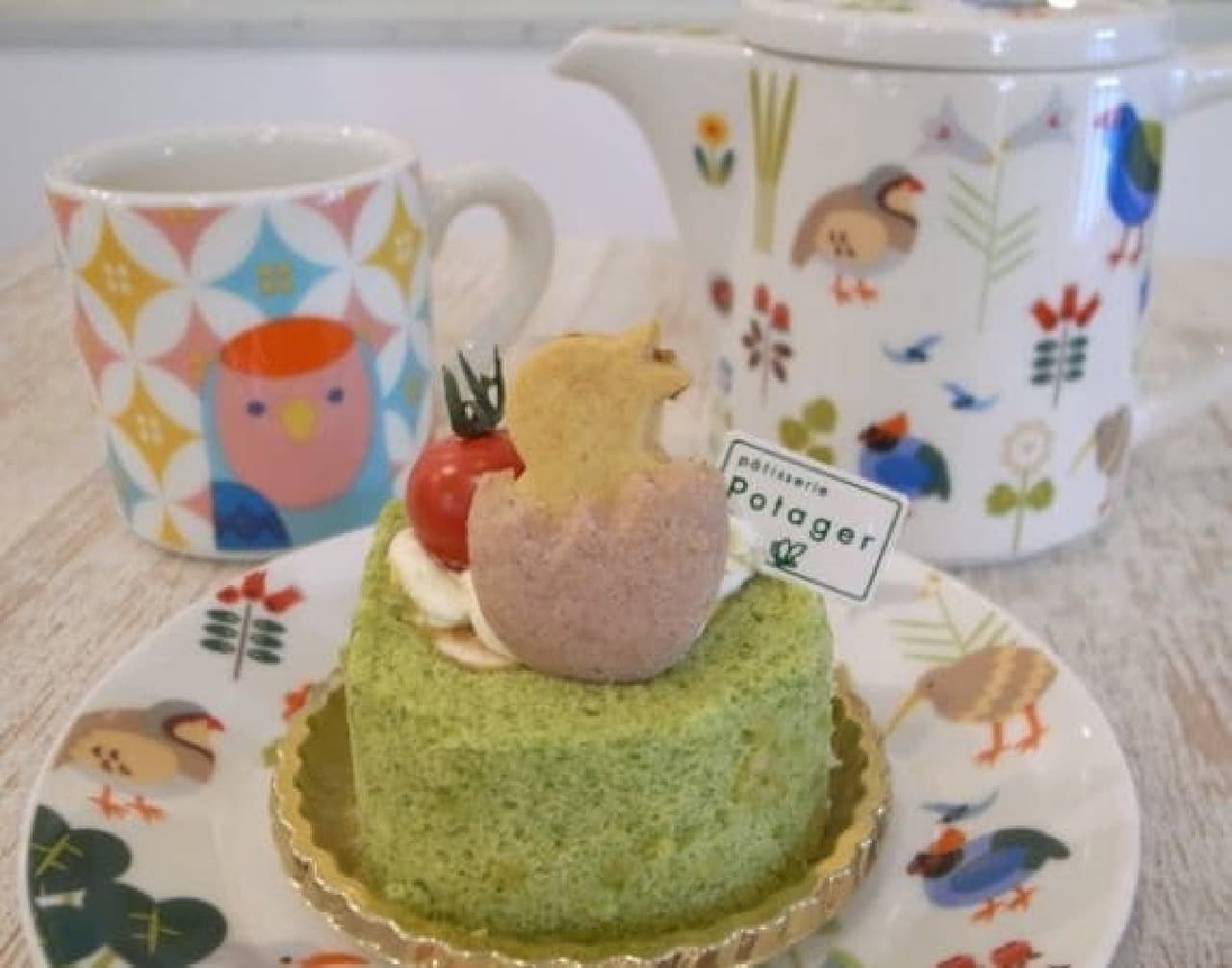 "Vegetable sweets" are now available at Kotori Cafe