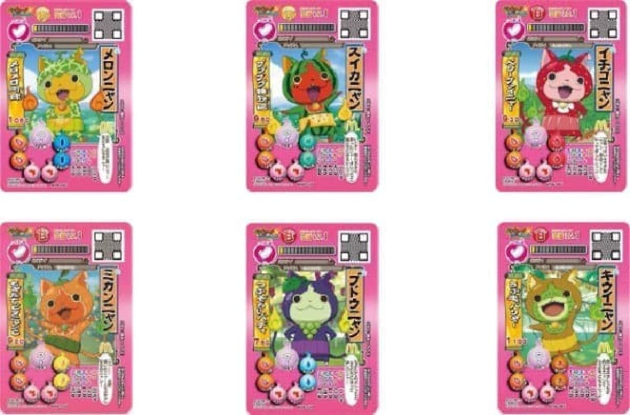 All 6 types of Mac-limited "Yokai Watch" cards
