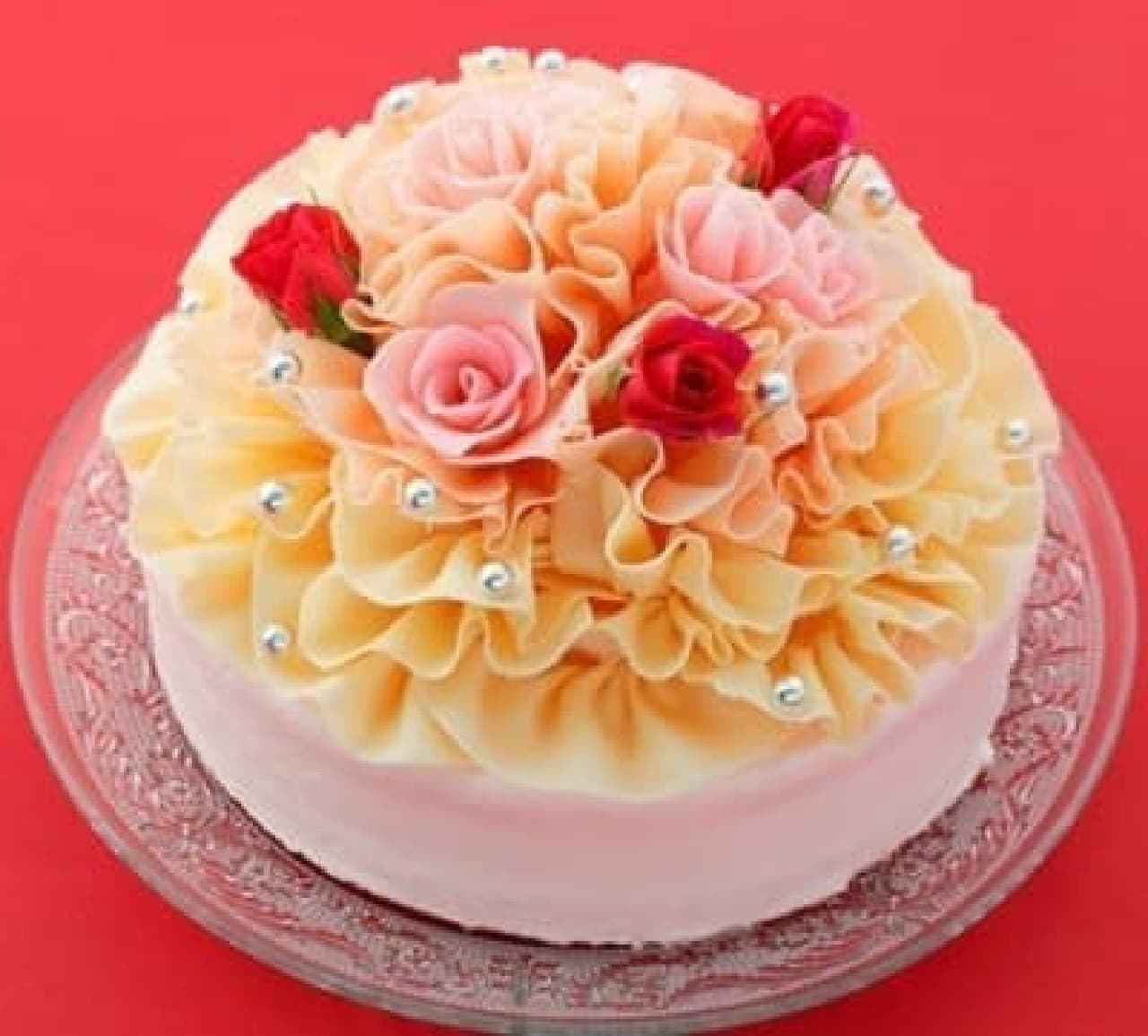 母の日に バラの花束 みたいなケーキはいかが 大阪新阪急ホテルより えん食べ