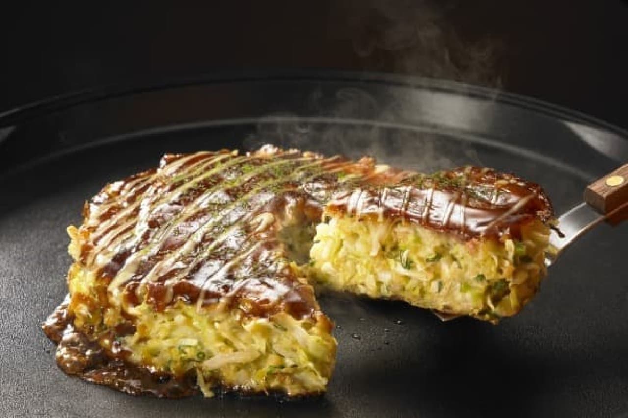 "Okonomiyaki" for breakfast buffet at the hotel!