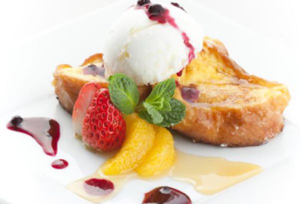 French toast with "side dishes"