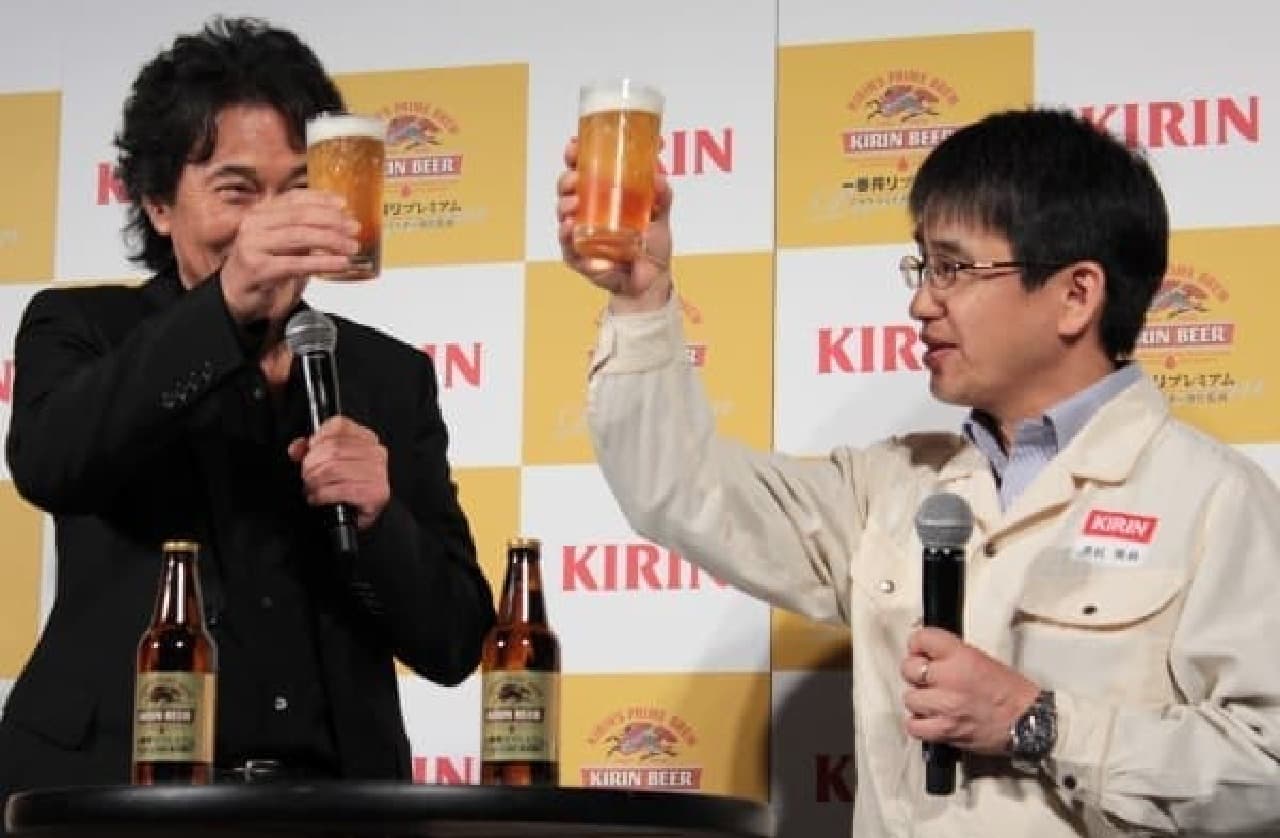At the end, a toast with Mr. Yakusho and Mr. Kurogane