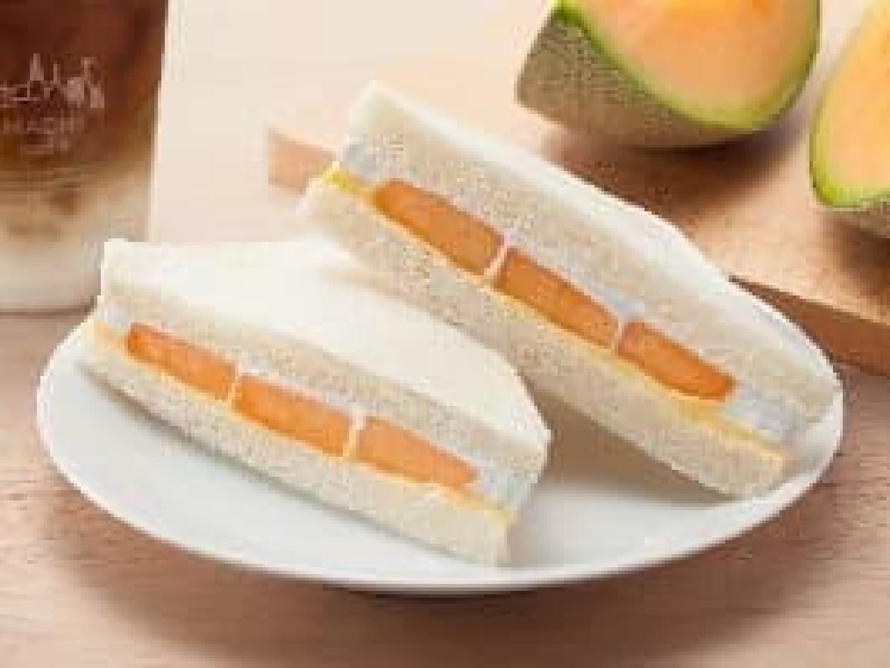 "Yubari Melon Sandwich" using Yubari Melon in luxury