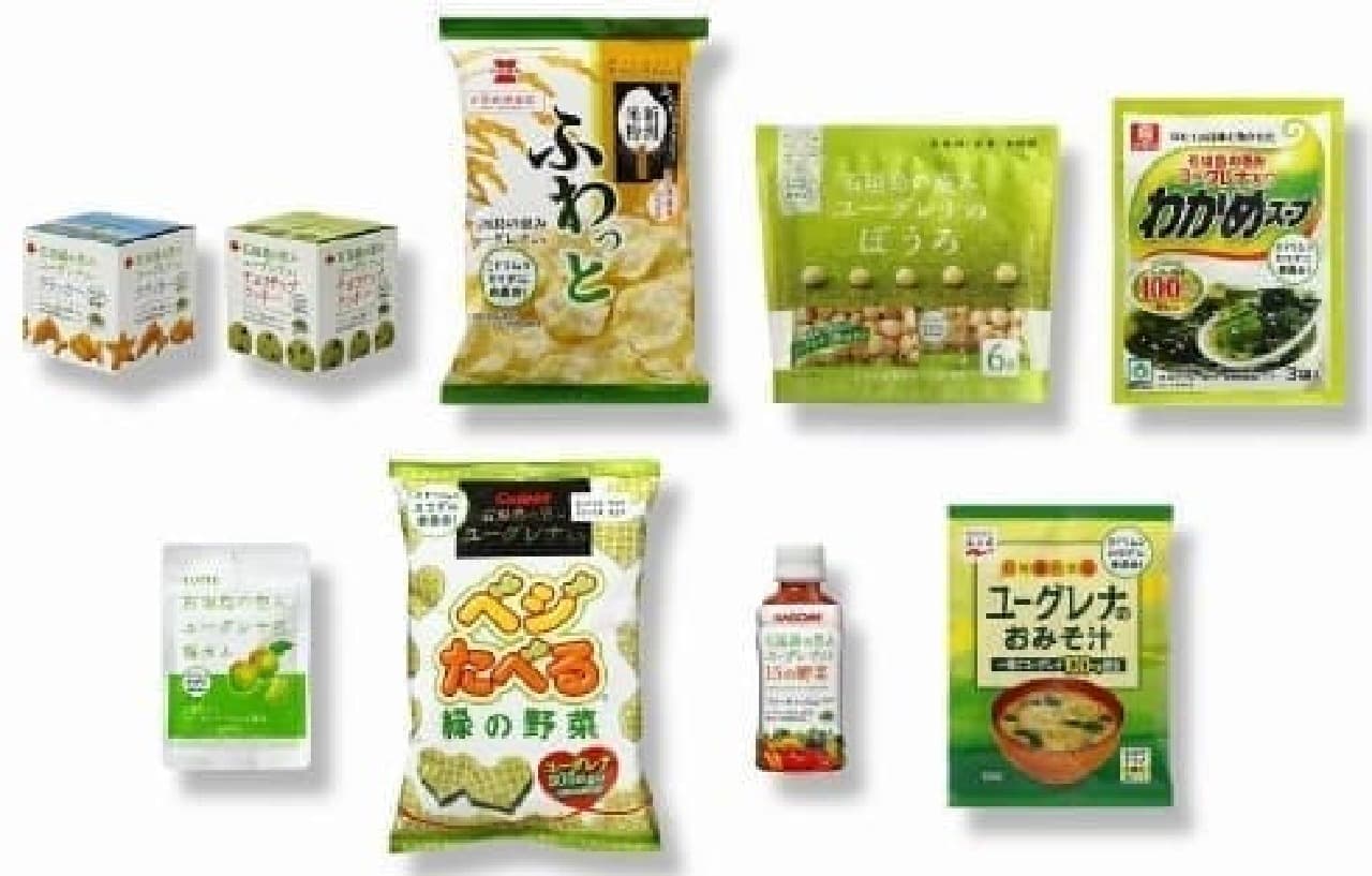 A collection of foods containing Euglena!