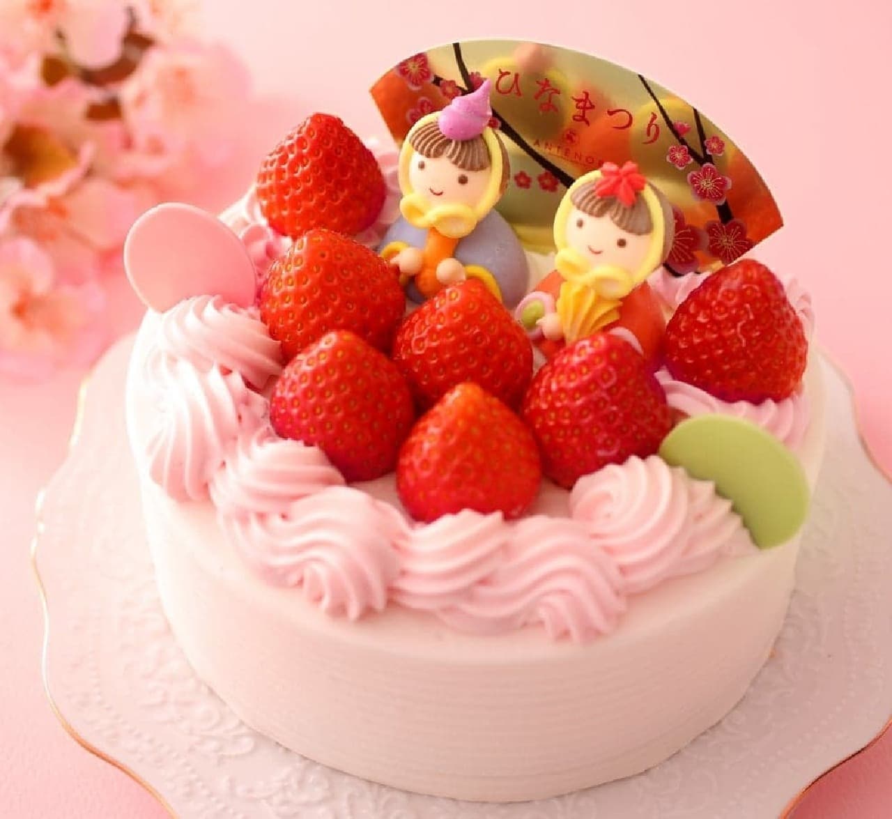 アンテノール ひなまつり限定ケーキが登場！3月1日～3日まで、特別なデコレーション・プティケーキ・苺のBOXを販売 画像1