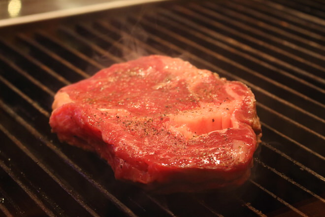 1 pound steak grilled