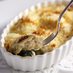 Oyster Florence-style gratin