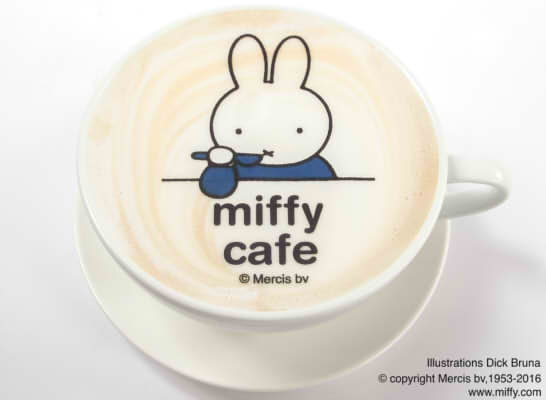 Miffy latte (HOT) 880 yen