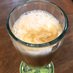 "Cafe con leche" served in tall glass (espresso + steam milk)