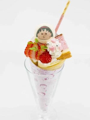 Maru-chan's dreaming pink strawberry crepe