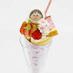 Maru-chan's dreaming pink strawberry crepe