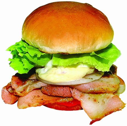 Sasebo Burger Big Man "Original Bacon and Egg Burger" | Odakyu Delicious Things Tour