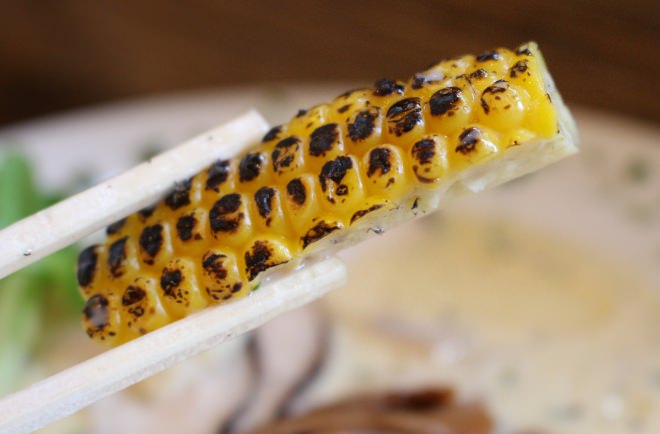 Roasted corn topping