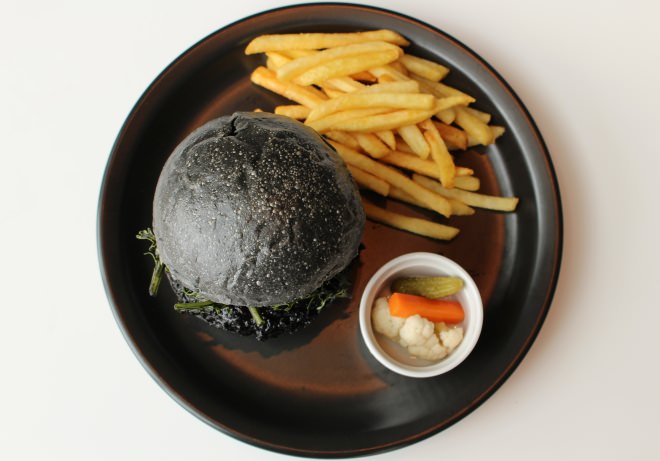 Makuro Burger, completely when viewed from directly above