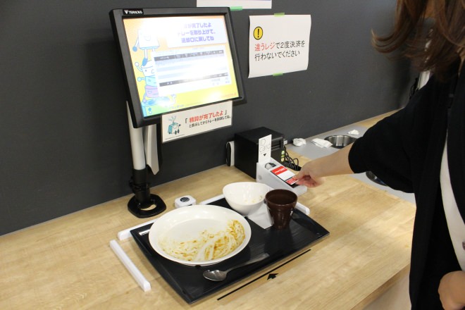 After meals, self-payment is with an employee ID card
