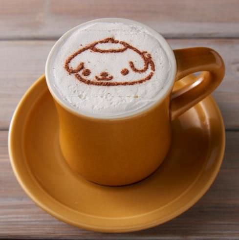 Pompompurin latte art