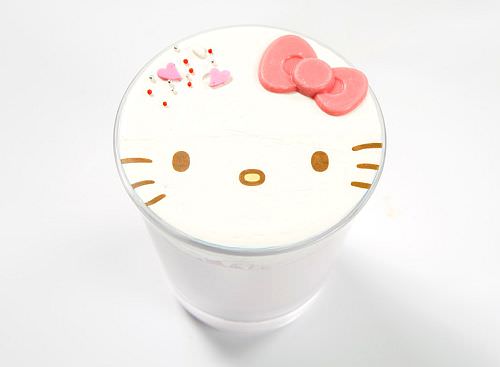 Hello Kitty chocolate smoothie