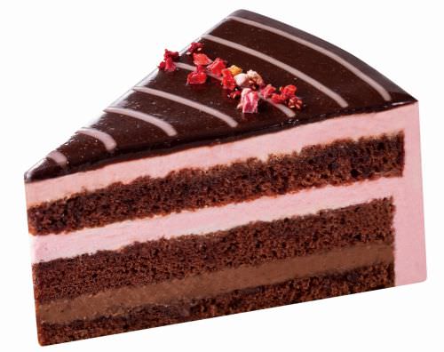 Crispy chocolate cake (strawberry)