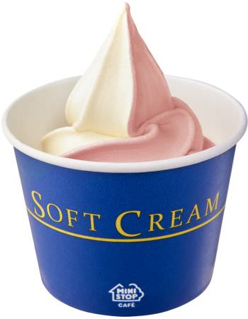 Yogurt mix soft (strawberry) cup 220 yen (tax included)