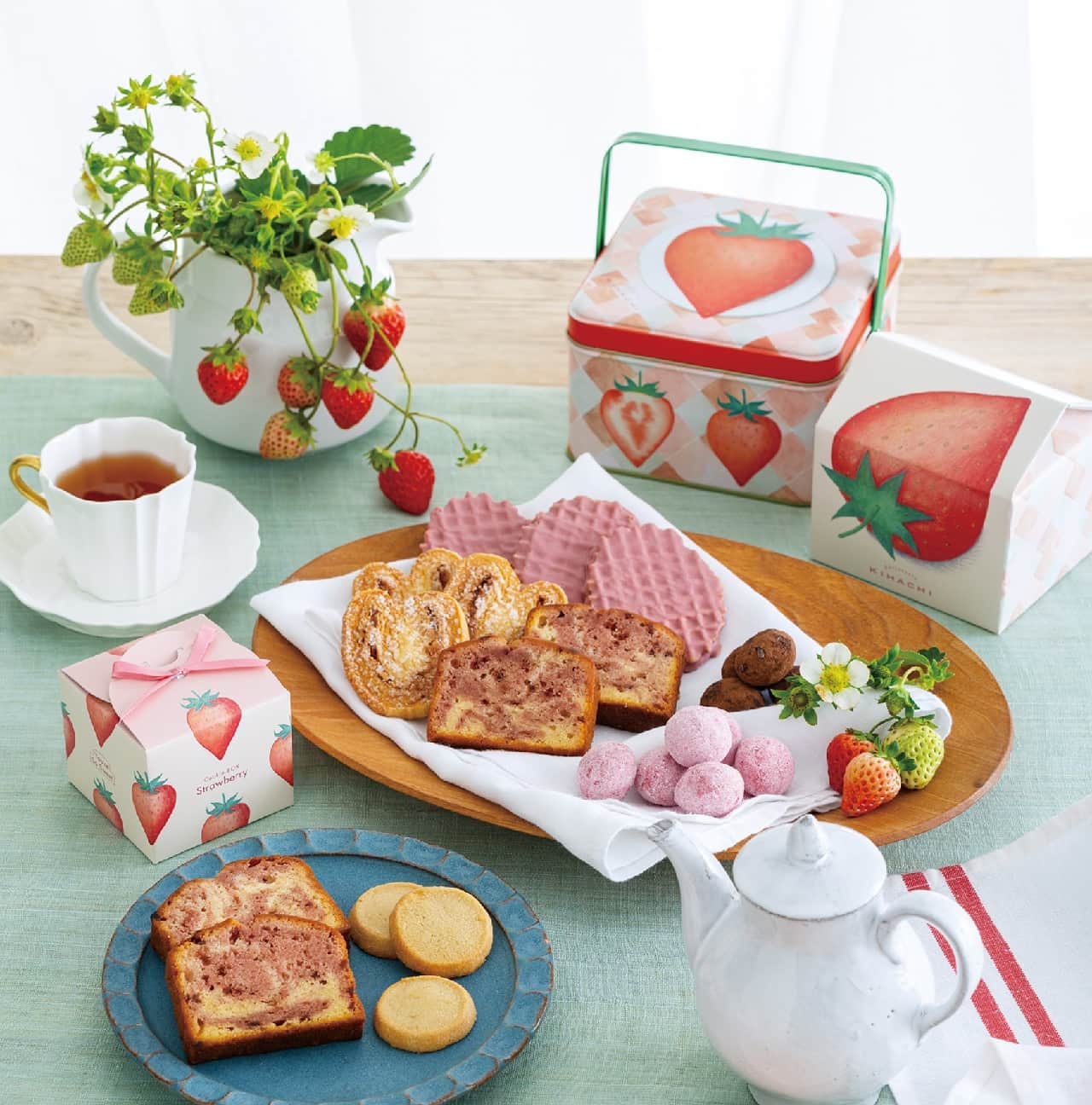 Various kinds of strawberry pattern gifts