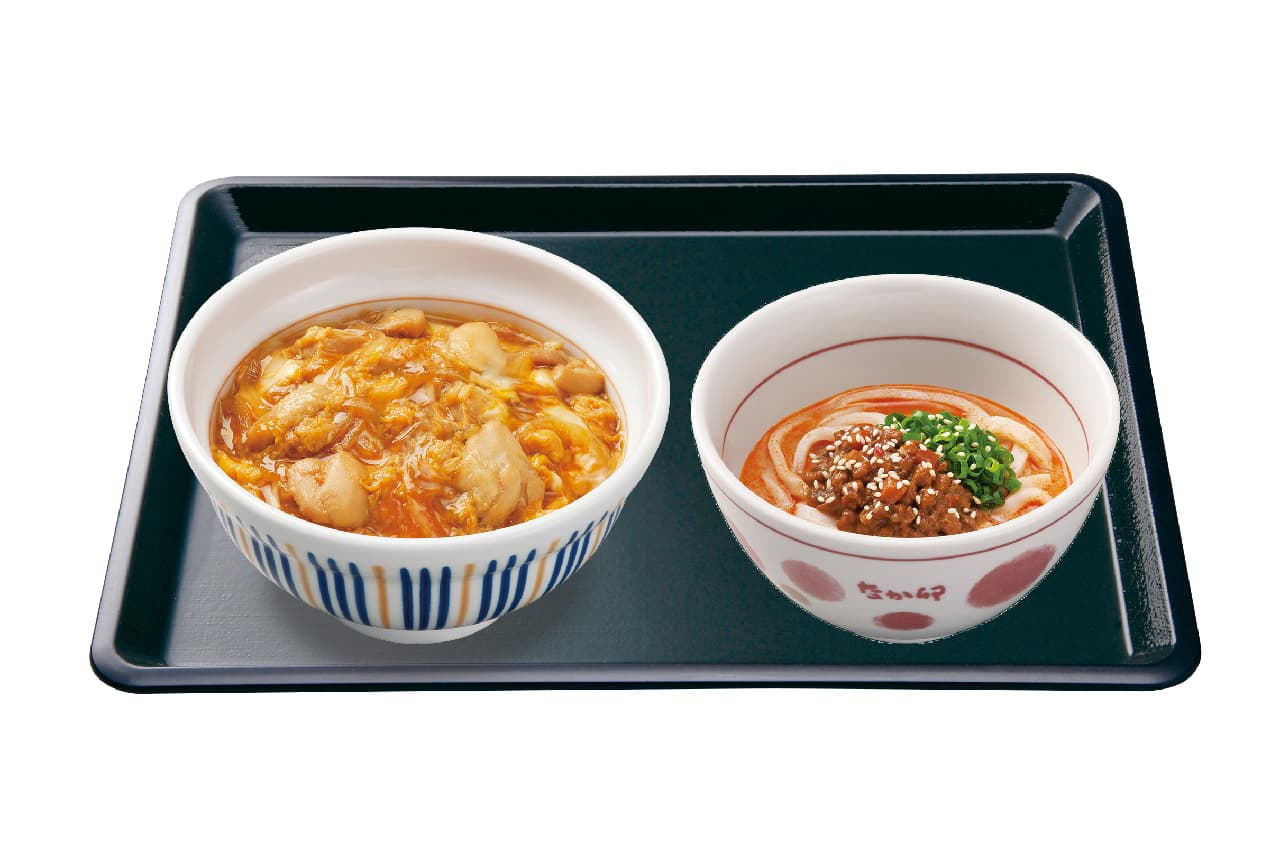 Oyakodon bowl + chilled dandan noodles small