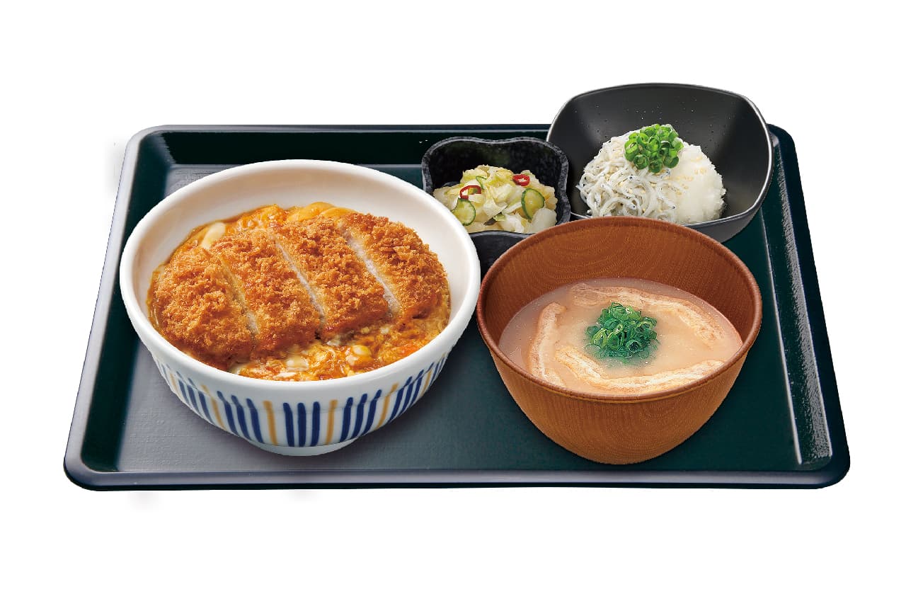 Nakau Night Set Katsudon + Shirasu Grated + Tsukemono + Miso Soup