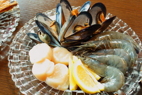 Assorted seafood