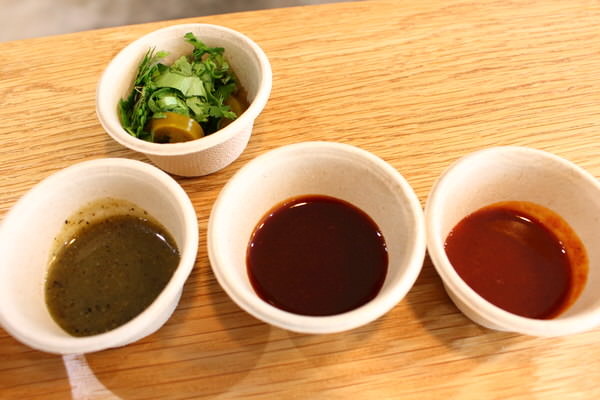 The three hot sauce brothers. From left to right, Roasted Jalapeno, Smoky Chipotle, and Habanero.